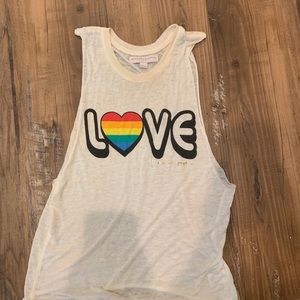 Spiritual Gangster Pride Heart Tank Top